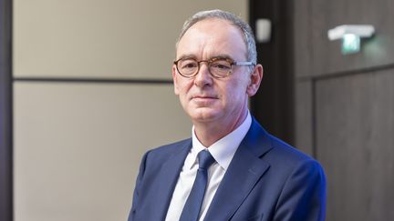 Xavier Piechaczyk, président du directoire de RTE, auditionné à l'Assemblée nationale à Paris, le 14 septembre 2022.&nbsp; (VINCENT ISORE / MAXPPP)