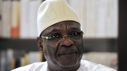 Ibrahim Boubacar Ke&iuml;ta, le nouveau pr&eacute;sident malien, le 9 ao&ucirc;t 2013, &agrave; Bamako (Mali). (ISSOUF SANOGO / AFP)