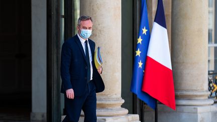 Jean-Baptiste Lemoyne, secretaire d'Etat chargé de la Francophonie, à Paris le 9 juin 2021. (XOSE BOUZAS / HANS LUCAS / AFP)