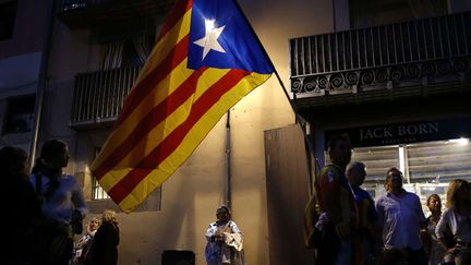 &nbsp; (A Barcelone, la manifestation de vendredi devrait rassembler plusieurs milliers d'indépendantistes catalans portant ce drapeau © SIPA/AP/Francisco Seco)