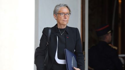 La ministre des Transports, Elisabeth Borne, quitte l'Elysée, le 12 juin 2018. (LUDOVIC MARIN / AFP)