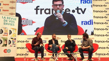 François Bégaudeau, Joseph Ponthus et Nicolas Mathieu, Salon Livre Paris
 (Laurence Houot - Culturebox)