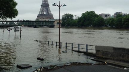 &nbsp; (La Seine en crue transporte toute sorte de déchets © RF/ Jérôme Cadet)