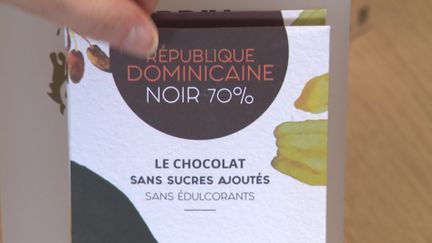 Un chocolat sans sucres ajoutés et sans édulcorants inventé en Touraine. (FRANCE 3 / CAPTURE D'ECRAN)