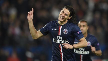 L'avant-centre du PSG, Edinson Cavani, le 5 novembre 2014 au Parc des Princes (Paris). (MARTIN BUREAU / AFP)