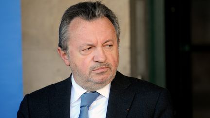 Le s&eacute;nateur PS et pr&eacute;sident du conseil g&eacute;n&eacute;ral des Bouches-du-Rh&ocirc;ne, Jean-No&euml;l Gu&eacute;rini, le 13 mars 2013 &agrave; Marseille. (MAXPPP)