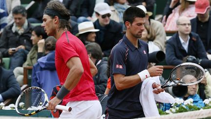 Rafael Nadal et Novak Djokovic devront finir leur match lundi (13h), si le temps le permet