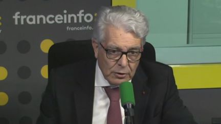 André Marcon, président de la CCI France, le 27 octobre à la Maison de la Radio. (FRANCEINFO)