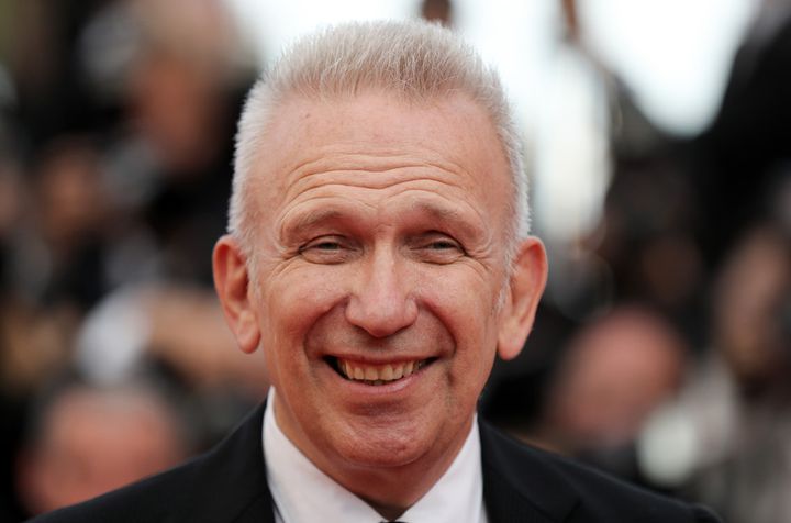 Le radieux Jean Paul Gaultier au festival de Cannes (23 mai 2017)
 (Valéry Hache / AFP)