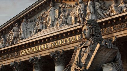 Le Palais-Bourbon, o&ugrave; si&egrave;ge l'Assembl&eacute;e nationale, &agrave; Paris. (MANUEL COHEN / AFP)