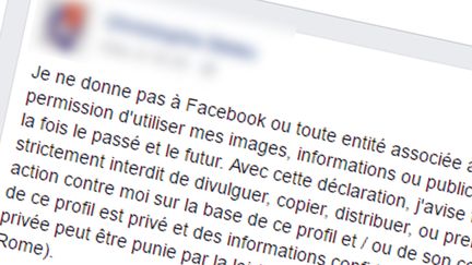  (Le message Facebook largement relayé depuis quelques jours © Capture d'écran Facebook)