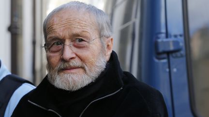 Maurice Agnelet arrive au palais de justice de Rennes (Ille-et-Vilaine), le 9 avril 2014. ( STEPHANE MAHE / REUTERS)