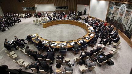 Les membres du Conseil de s&eacute;curit&eacute; de l'ONU, &agrave; New York, le 26 septembre 2012. (KEITH BEDFORD / REUTERS)