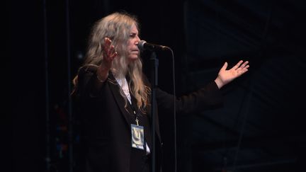 Patti Smith au All Points East Festival à Londres, le 3 juin 2018.
 (ALBERTO PEZZALI / NURPHOTO)