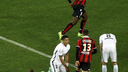 Marco Verratti, Thiago Silva et Thiago Motta tête baissée face à Nice, le symbole de cadres qui ont failli (JEAN FRAN?OIS OTTONELLO / MAXPPP)