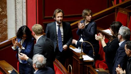 Boris Vallaud, le président du groupe socialiste à l'Assemblée nationale, le 6 février 2023. (LUDOVIC MARIN / AFP)