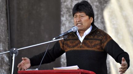 Evo Morales le 9 ao&ucirc;t 2012, en Bolivie. (AIZAR RALDES / AFP)