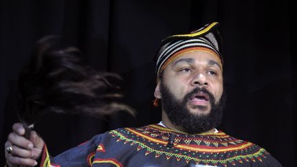 Dieudonne M'bala M'bala, le 11 janvier 2014 &agrave; Paris.&nbsp; (ALAIN JOCARD / AFP)