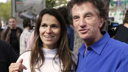 Aurélie Filippetti et Jack Lang à la Techno Parade (15 septembre 2012)
 (Kenzo Tribouillard / AFP)