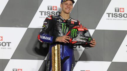 Fabio Quartararo, vainqueur du GP de Doha devant Johann Zarco. (KARIM JAAFAR / AFP)