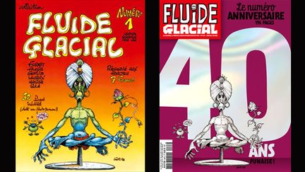 40 ans séparent ces deux unes de Fluide Glacial...
 (Fluide Glacial)