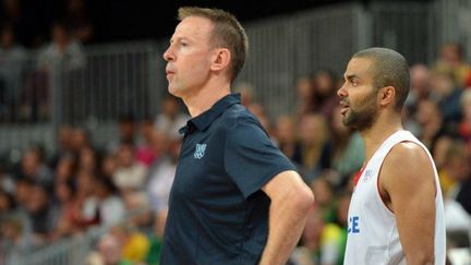 Tony Parker et Vincent Collet