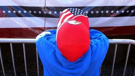 Un enfant assiste au lancement de la tournée " Tea Party Express " à Reno, le 18 Octobre 2010. (AFP - Spencer Platt)