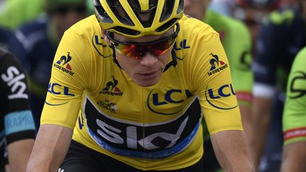 Chris Froome fait la grimace (JEFF PACHOUD / AFP)