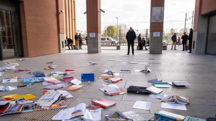 Une grève des professeurs contre la réforme du baccalauréat, le 15 janvier 2020 à Toulouse.&nbsp; (ADRIEN NOWAK / AFP)