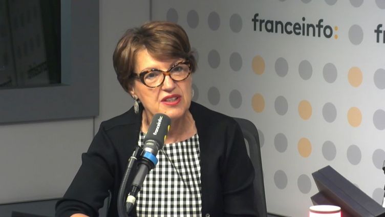 Annie Genevard, deputy Les Républicains, on franceinfo in June 2022. (FRANCEINFO / RADIOFRANCE)