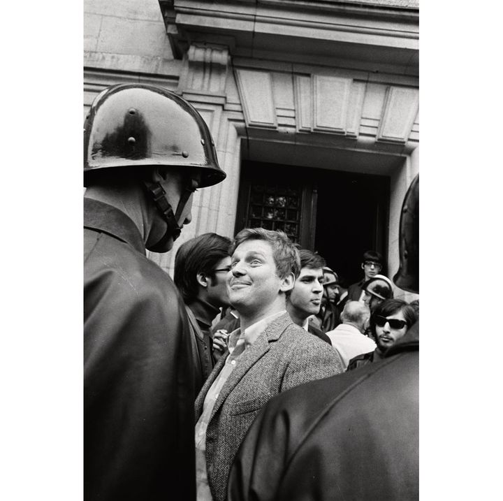 Gilles Caron, Daniel Cohn-Bendit devant la Sorbonne, Paris, 6 mai 1968
 (Fondation Gilles Caron Courtesy School Gallery /Olivier Castaing)