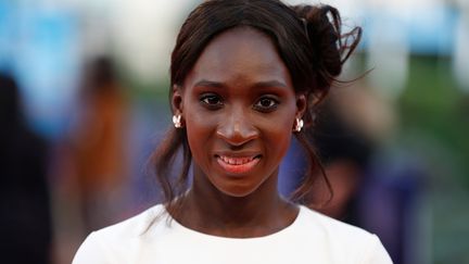 Eye Haïdara au&nbsp;44e&nbsp;Festival du cinéma américain de Deauville, le 7 septembre 2018. (CHARLY TRIBALLEAU / AFP)