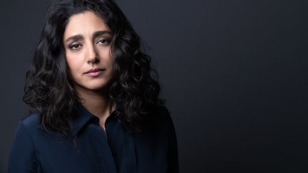 Portrait de l'actrice française d'origine iranienne Golshifteh Farahani, Paris, le 11 octobre 2022 (JOEL SAGET / AFP)