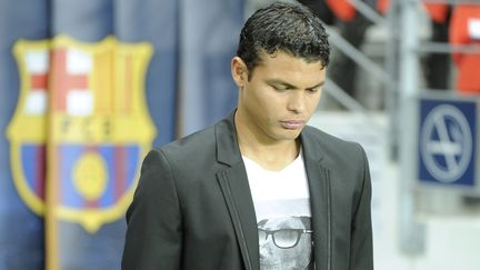 Thiago Silva a déclaré forfait pour le quart de final retour face au FC Barcelone (JEAN MARIE HERVIO / DPPI MEDIA)