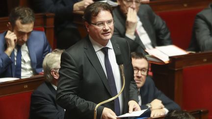 Philippe Gosselin, député Les Républicains de la Manche, le 12 février 2019 à l'Assemblée nationale. (JACQUES DEMARTHON / AFP)