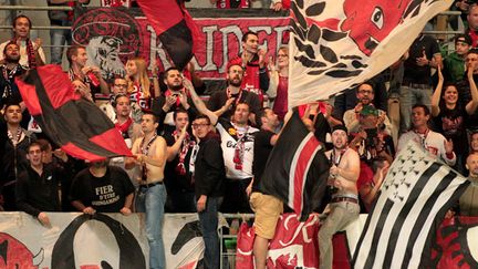 Les supporters de Guingamp durant la rencontre face à Troyes