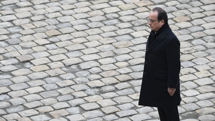 L'hommage national aux victimes du 13-Novembre, aux Invalides, le 27 novembre 2015. (MIGUEL MEDINA / AFP)