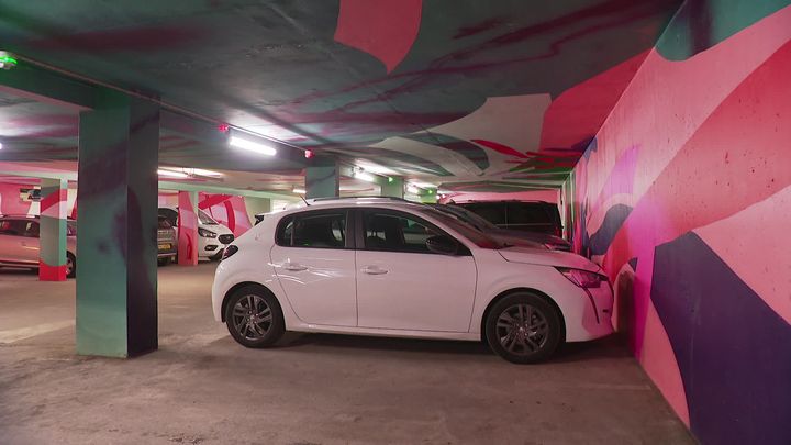 Fresques de Zoer dans un parking souterrain de Saint-Gervais-les-Bains (France 3 Alpes)