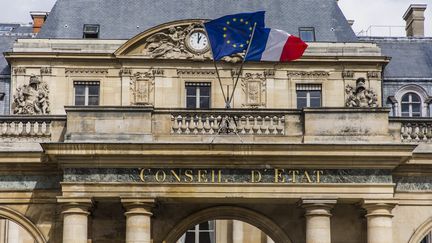 La façade du Conseil d'Etat à Paris, le 26 mars 2021. (MAXPPP)