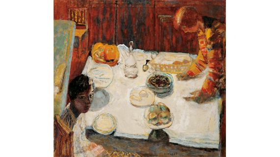 Pierre Bonnard, "La Nappe blanche", 1925.&nbsp;Huile sur toile, 100 &times; 109 cm.&nbsp;Von der Heydt-Museum Wuppertal (Allemagne). (VON DER HEYDT-MUSEUM WUPPERTAL&copy; 2012, PROLITTERIS, ZURICH)