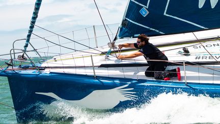 Après un échec en 2004, Antoine Cormic prendra bien le départ du Vendée Globe en novembre. (TEAM HUMAN IMMOBILIER)