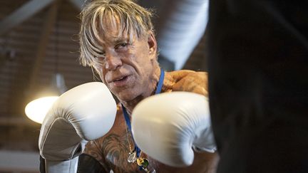 Mickey Rourke à l'entraînement le 27 novembre à Moscou
 (ZUMA PRESS/MAXPPP)