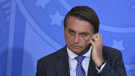 Le président brésilien Jair Bolsonaro à Brasilia, le 13 septembre 2021. (MATEUS BONOMI / ANADOLU AGENCY / AFP)