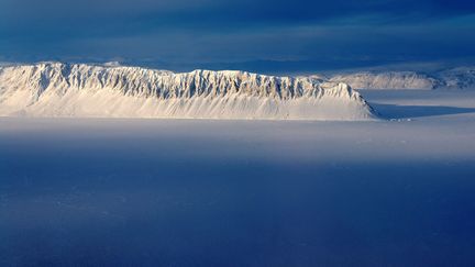 L'île d'Ellesmere (Canada), où se trouve la plateforme de glace Milne, photographiée le 6 août 2020. (NASA / REUTERS)