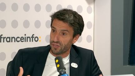 Tony Estanguet, le président du comité d’organisation des Jeux olympiques de Paris 2024. (CAPTURE ECRAN / FRANCEINFO)