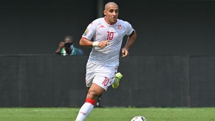 Wahbi Khazri lors de match Tunisie-Mali à la CAN 2022, le 12 janvier 2022. (ISSOUF SANOGO / AFP)