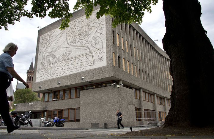 Le "bloc-H" a été dessiné par l'architecte norvégien  Erling Viksjoe en 1958
 (ODD ANDERSEN / AFP)