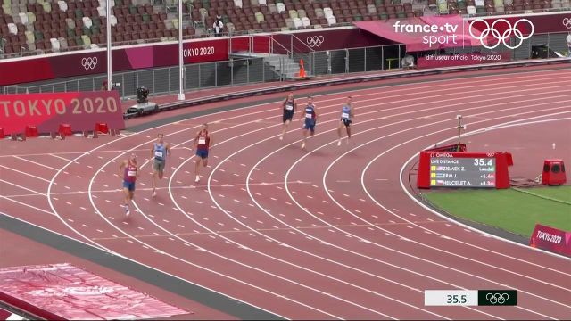 Kevin Mayer en demi-teinte sur 400 m en 50.31 s. Le Français est cinquième du classement après la première journée du décathlon.