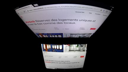 Une page internet du site Airbnb, le 2 mars 2017. (LIONEL BONAVENTURE / AFP)