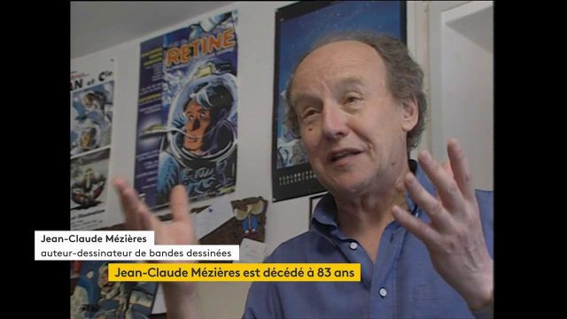 Disparition : Jean-Claude Mézières, le dessinateur de bandes-dessinées s’est éteint à l’âge de 83 ans